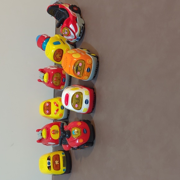 VTech automobiles vehicles ATV race car fire truck ambulance school bus mixer - Picture 3 of 11